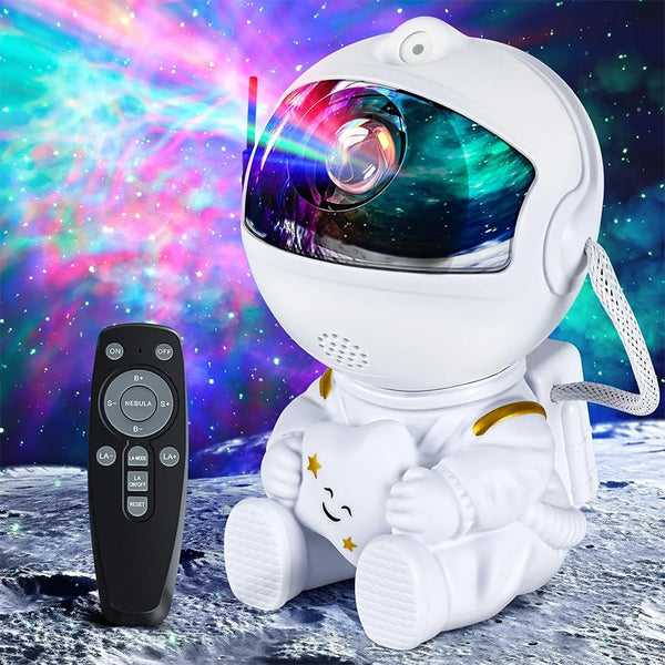Galactic Astronaut Star Projector Lamp